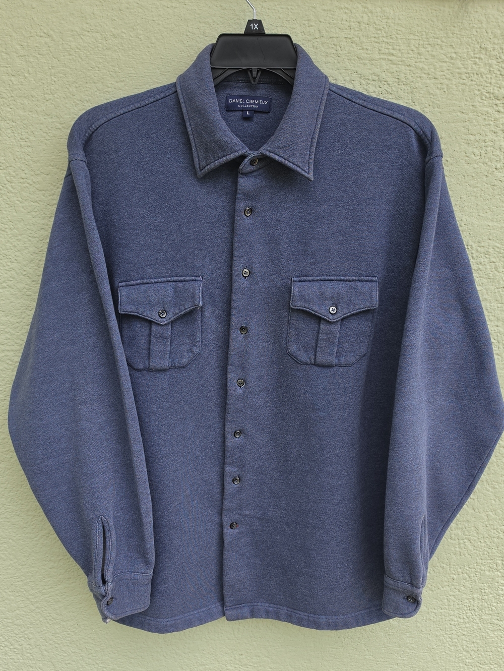 Daniel Cremieux Collection (Thailand) Men's Gray Pure Cotton Casual Shirt